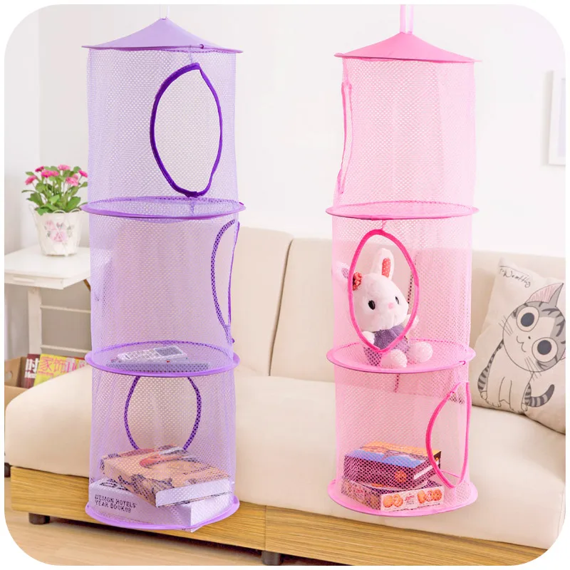 Многофункциональная 3 полки сетка для хранения подвесная детская игрушка сумка