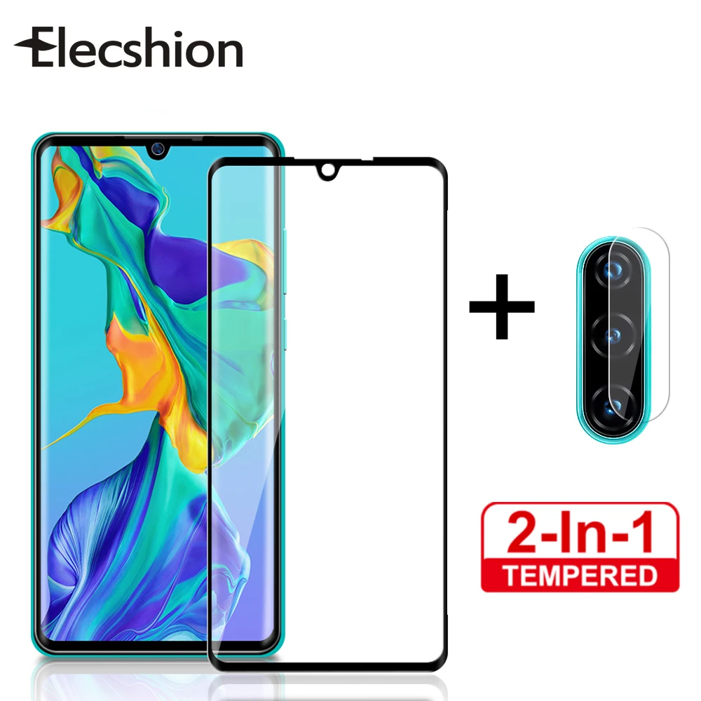 2 в 1 для huawei P30 Pro Защитная пленка экрана из закаленного стекла P20 Lite