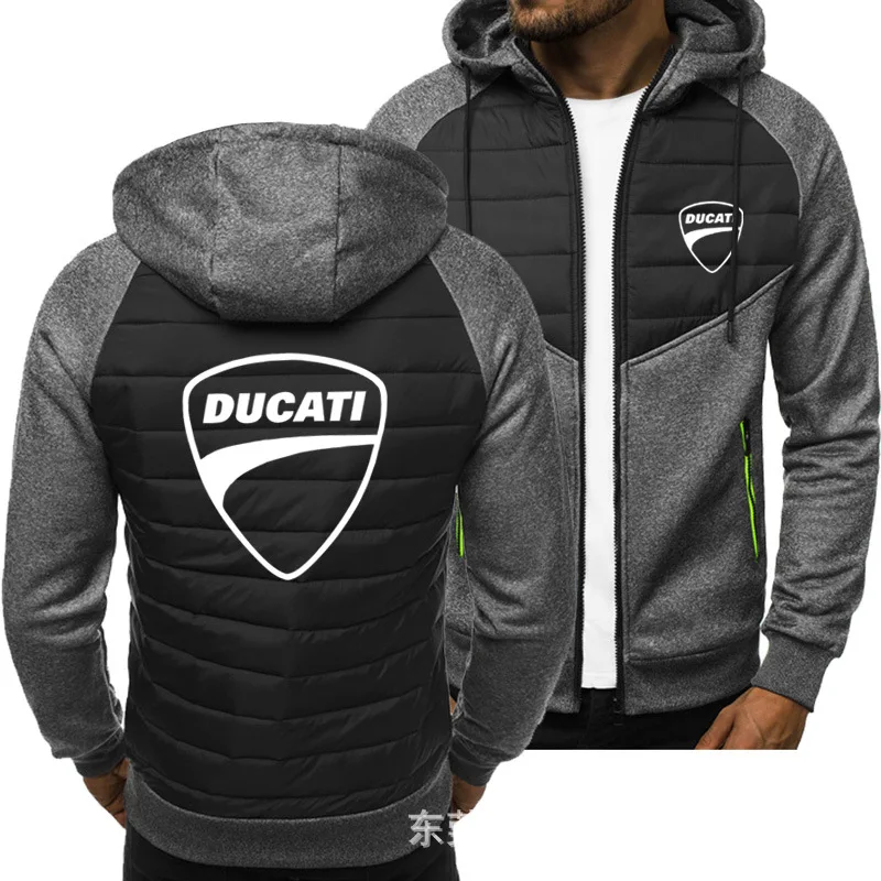 Куртка Ducati мужская с принтом логотипа повседневный Модный жакет в стиле