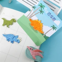 ahyonniex mini dinosaur park small cute boyss clothes sticker diy patches for clothing iron on patch with glue on the back