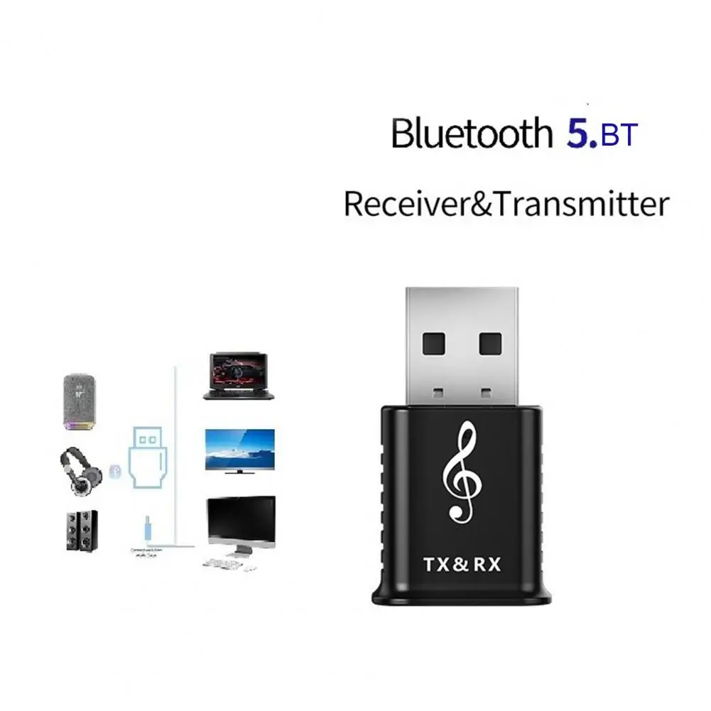 

Portable 2 in 1 Transmitter Receiver USB Wireless Bluetooth 5.0 Audio Adapter