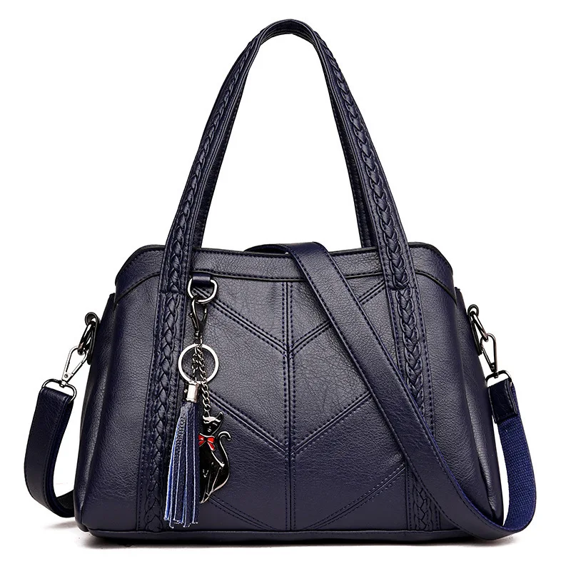 Pu Woman Package 2019 Tassels Hundred Hand Handbag Single Shoulder Span |