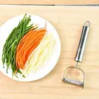 Кухонная Удобная Овощечистка из нержавеющей стали популярное устройство для нарезки нож для нарезания соломкой овощей Прямая поставка