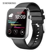senbono life1 2021 smart watch men sports waterproof clock fitness tracker blood pressure spo2 women smartwatch for android ios
