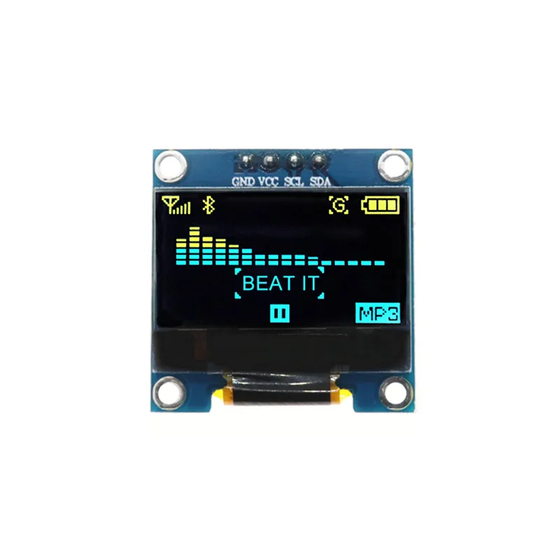 Модуль последовательного oled-дисплея IIC 0 96 дюйма белый 128X64 I2C SSD1306 12864 плата с