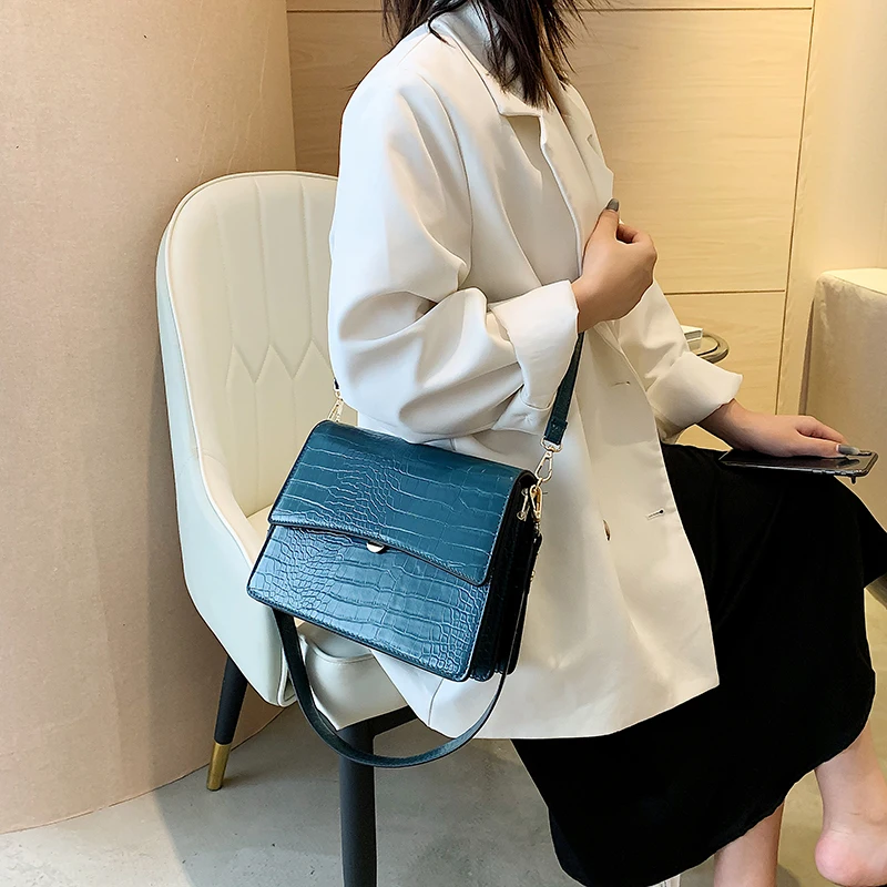 

New Fashion Women Pu Leather Shoulder Bag Casual Vintage Crossbody Flap Messenger Bags Cute Luxury Designer Small Handbags Black