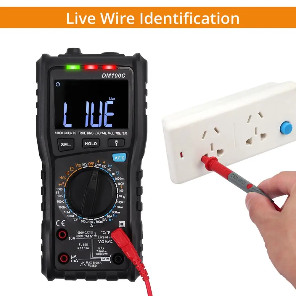 Цифровой мультиметр Neoteck 9999 отсчетов True RMS DMM VFC емкость AC/DC тестер напряжения и