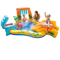 intex childrens inflatable swimming pool slide thicken water jet pool ocean ball pool baby paddling pool outdoor swimming pool