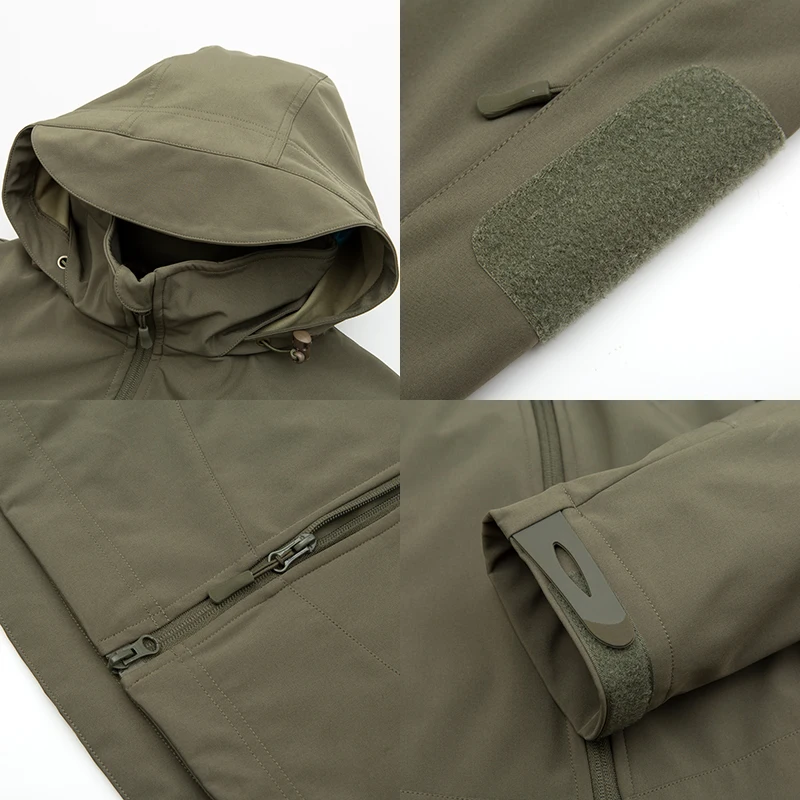 Паве HAWK 2020 Ветровка из софтшелла камуфляжная Водонепроницаемая Мужская