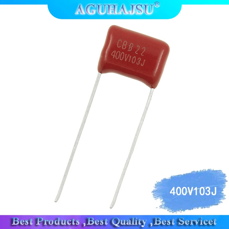 10 шт. 400V103J 0 01 мкФ 10NF 103 400V высокого разрешения мм CBB полипропиленовый пленочный