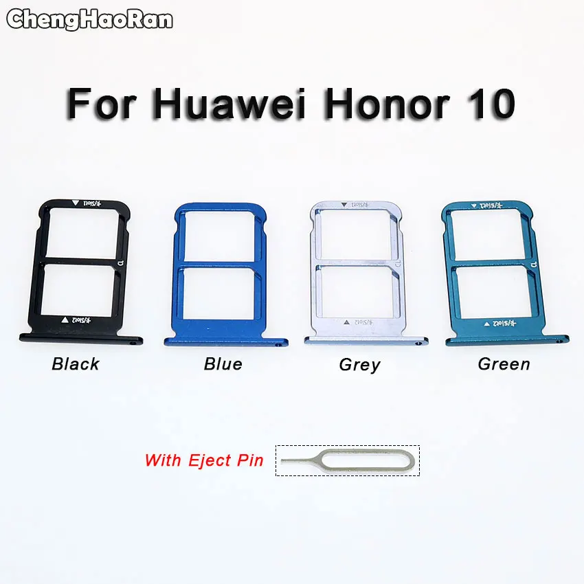 

ChengHaoRan для Huawei Honor 10 Honor10 Micro Sim держатель карты Слот лоток адаптер с извлечением замены черный, синий, серый, зеленый