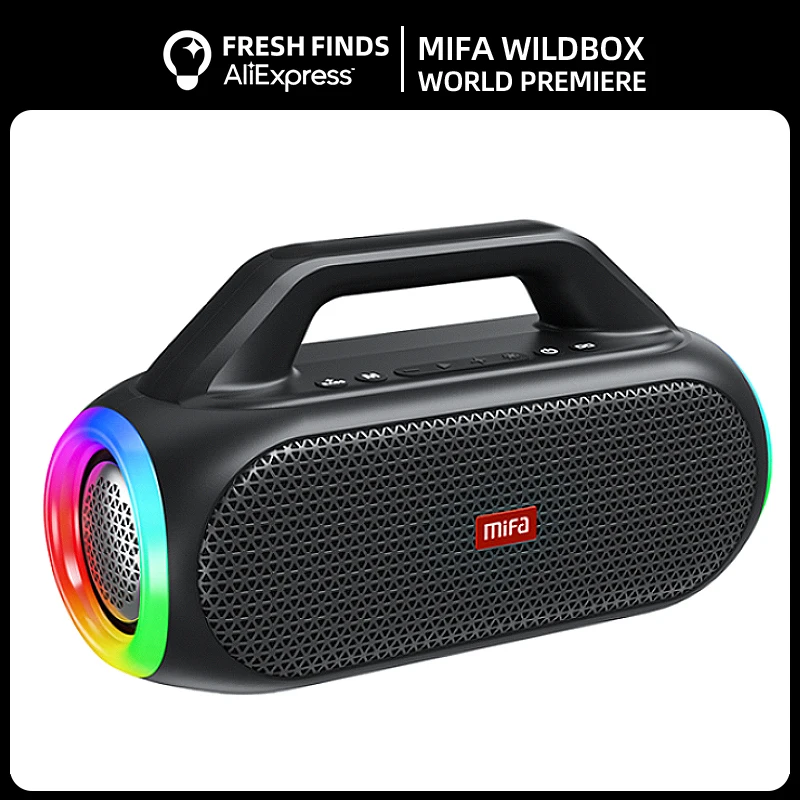 Mifa WildBox Bluetooth динамик 60 Вт 5.0 беспроводной s громкий с технологией BassUp IPX7