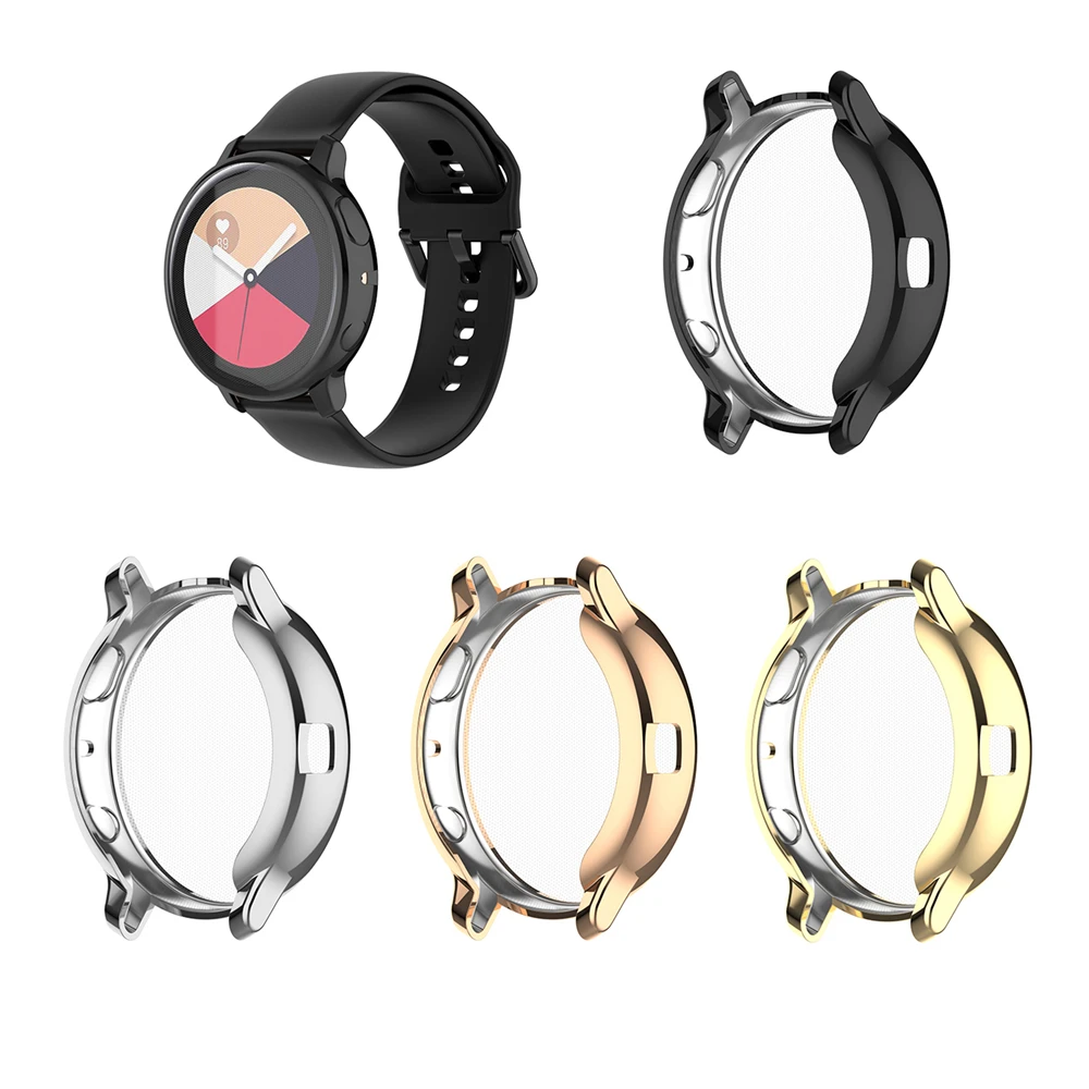 Защитный чехол из ТПУ без рисунка с отвертиями гальванический для часов Samsung Galaxy