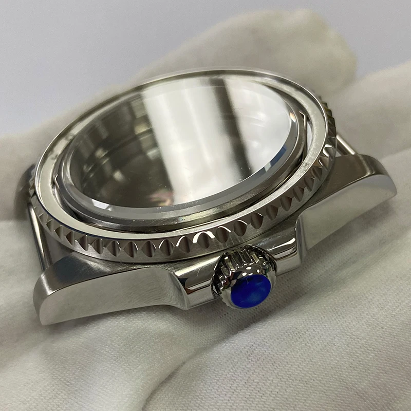 Сапфировое стекло 40 мм 316L из нержавеющей стали мужские часы Чехол аксессуары