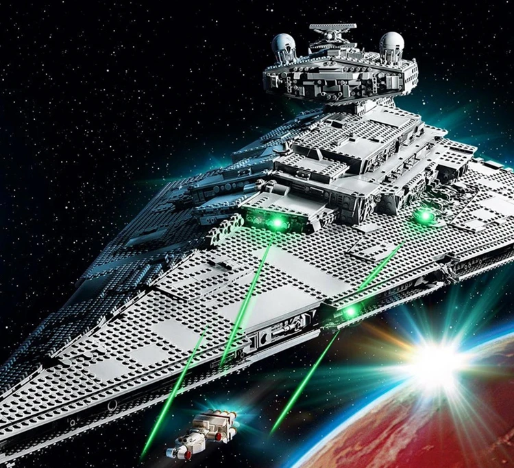 81098 Звездные игрушки 5278 шт. 75252 UCS Императорская звезда разрушитель строительные