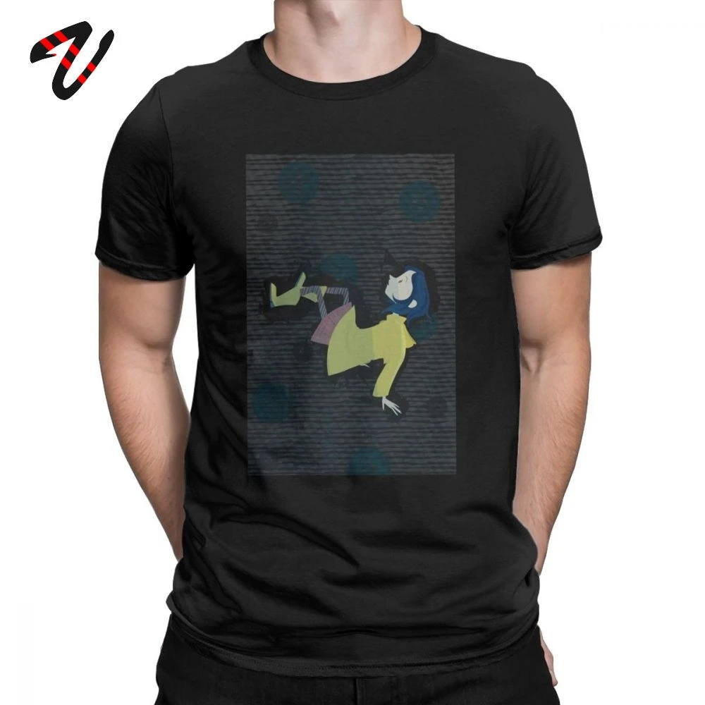 Коралина фильм футболка 80s модные футболки для мужчин с коротким рукавом топы