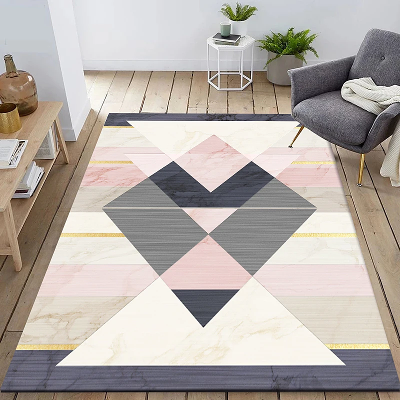 Ковры для Гостиная Nordic простой Спальня ковер домашний декор Диванный кофейный столик коврик исследование ковры для комнаты Обеденная коврики