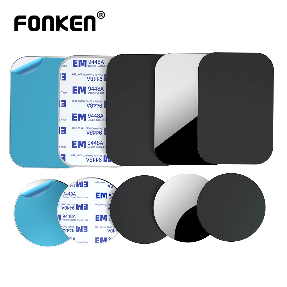 Автомобильный держатель для телефона металлическая пластина магнитный круглая