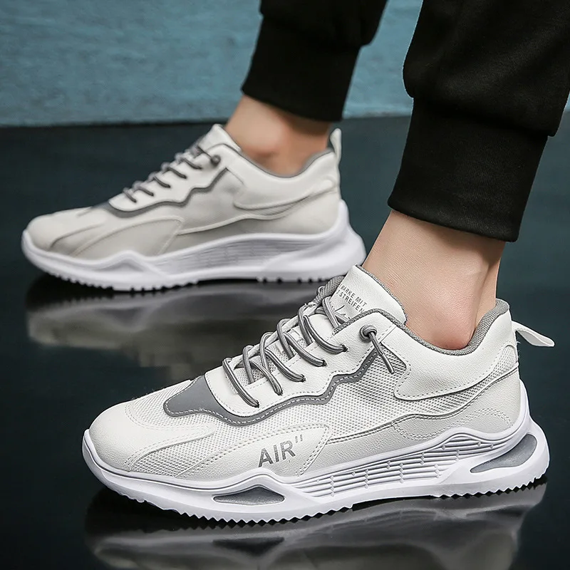 

Mens Sports Shoes Mens Shoes All Match White Shoes Breathable Mesh Casual Shoes Mens Trendy Shoes 2021 New Trend Breathable