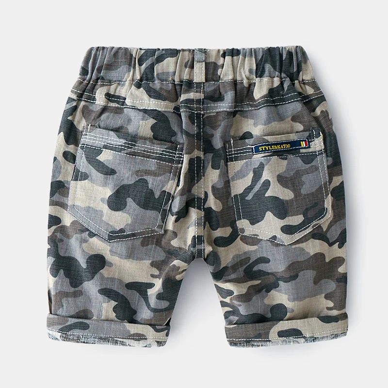 Летние камуфляжные штаны для мальчиков повседневные брюки армейского зеленого
