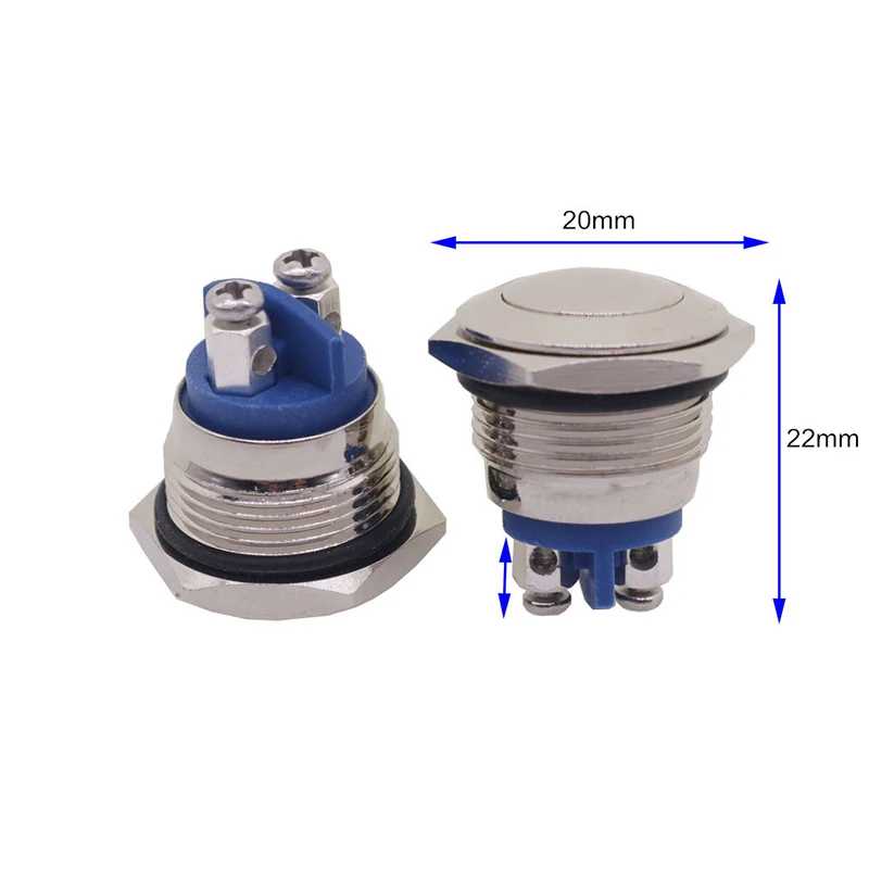 1 шт. металлический кнопочный переключатель 16 мм Кнопка запуска звукового