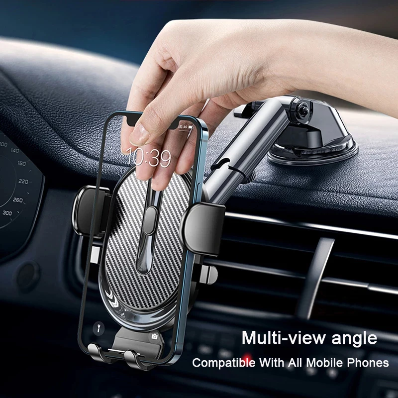 

Vehicle Mounted Mobile Phone SupportAutomatic Locking Suction Cup Type Car Phone Holder Adjustable Universal Holder Stand In Car