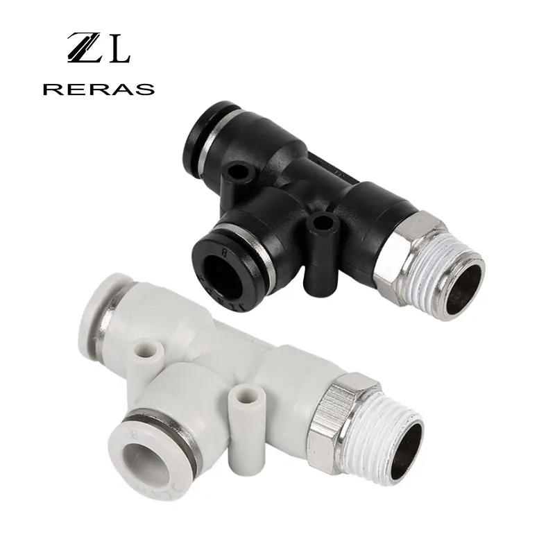 PD пластиковый быстросъемный пневматический элемент для Т-образного