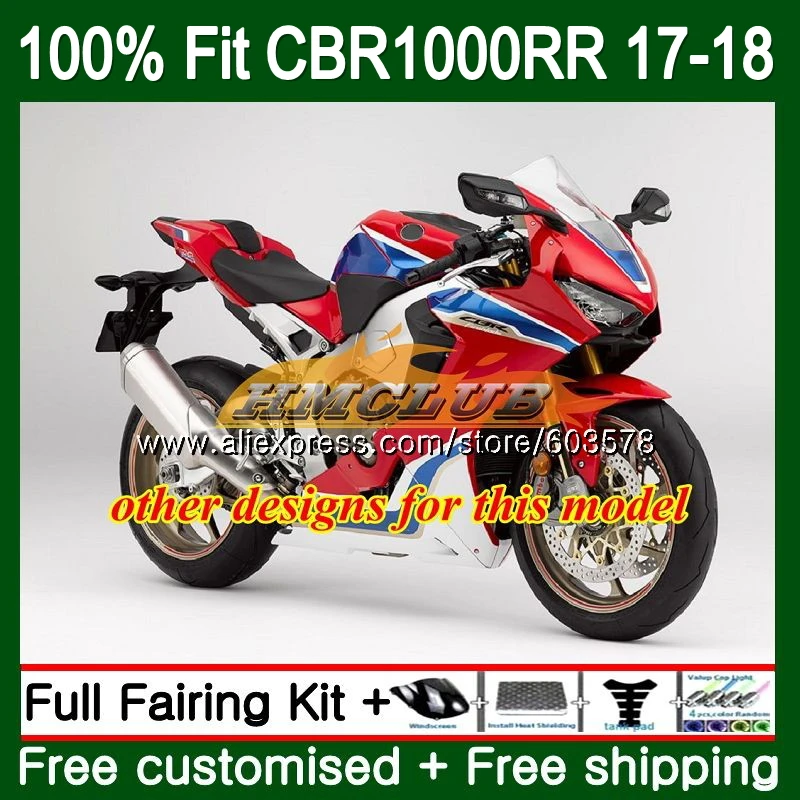 Впрыска + бак для HONDA CBR1000 RR CBR 1000 2017 2018 128CL. 24 1000RR CBR1000RR 17 18 Обтекатели глянцевый