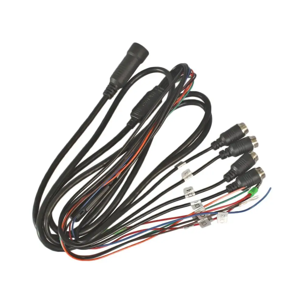 DIYSECUR 4PIN DC12V 24V 7 &quot4 Сплит четырехъядерный ЖК экран монитор для автомобиля