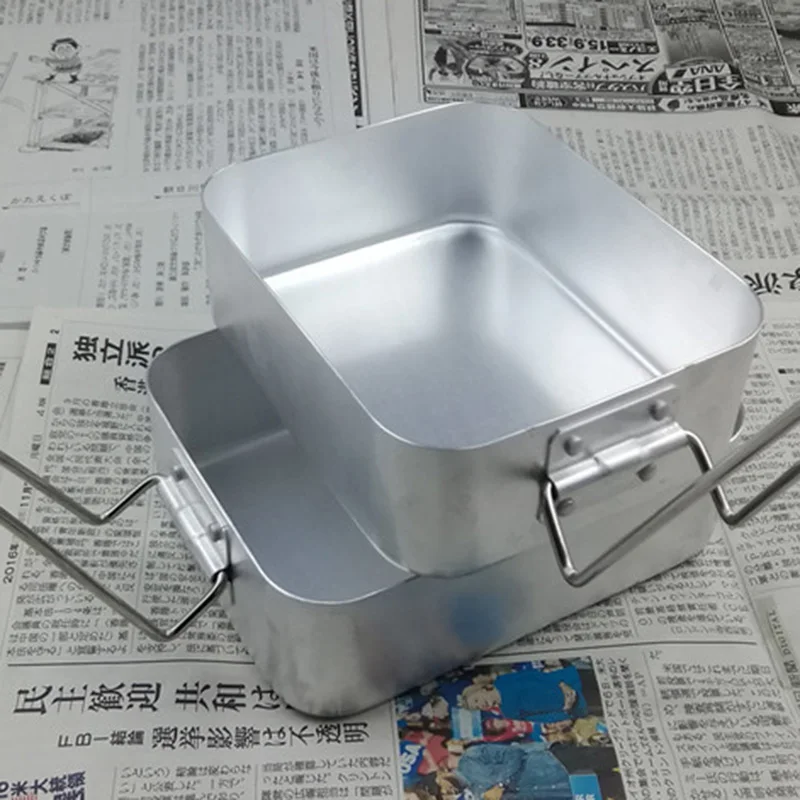 

Camping Picnic Lunch Box Set Aluminum Alloy Outdoor BBQ Food Container Portable Multifunctional SEC88