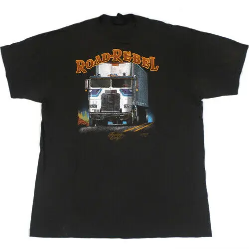 Винтажная Футболка Truckers Only 1988 3D Emblem Road Rebel Phoenix Az| |