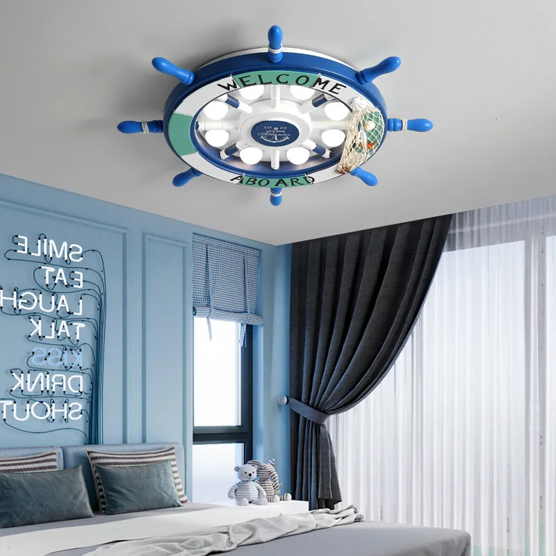 

Cartoon Nursery Kids Children Corsair Rudder Ceiling Light Lamp For Children's Kids Room Girls Boys Bedroom Light Led Lighting
