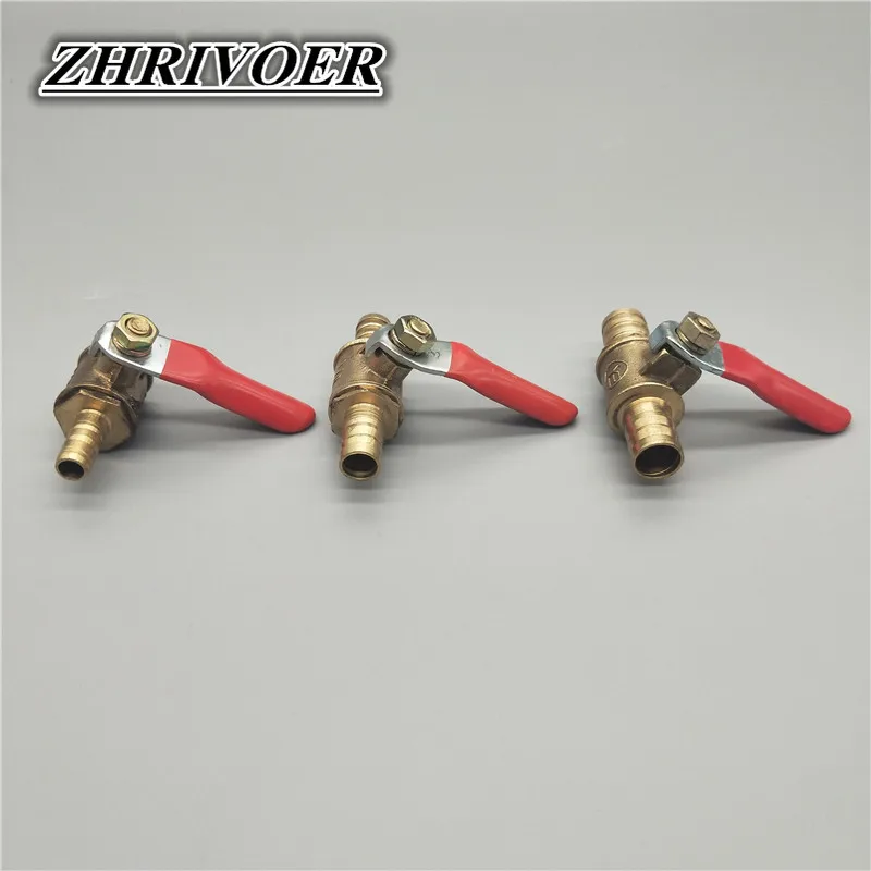 6 мм 12 встраиваемый латунный запорный шаровой клапан для шланга фитинги воды
