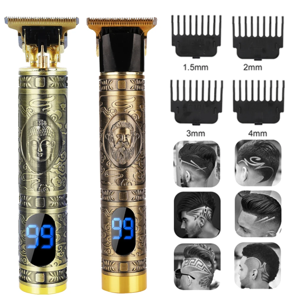 

Professional Hair Clipper Electric Hair Trimmer For Men LCD Cordless Barber Hair Cutting Machine Men Beard Trimmer Hair Razor