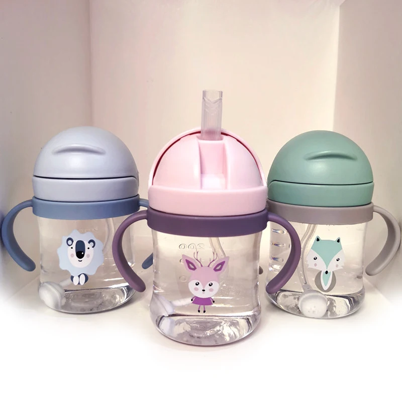 

Силиконовая непротекающая бутылочка для кормления детей, с героями мультфильмов, кружка для пива с ручкой