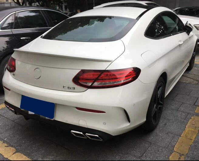 Спойлер для Benz W205 C-class coupe спойлер из АБС-пластика заднего крыла автомобиля