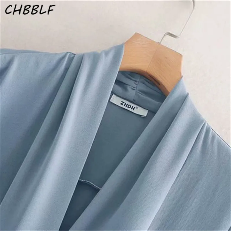 CHBBLF женские офисные детская маскарадная одежда нарядное голубое платье миди