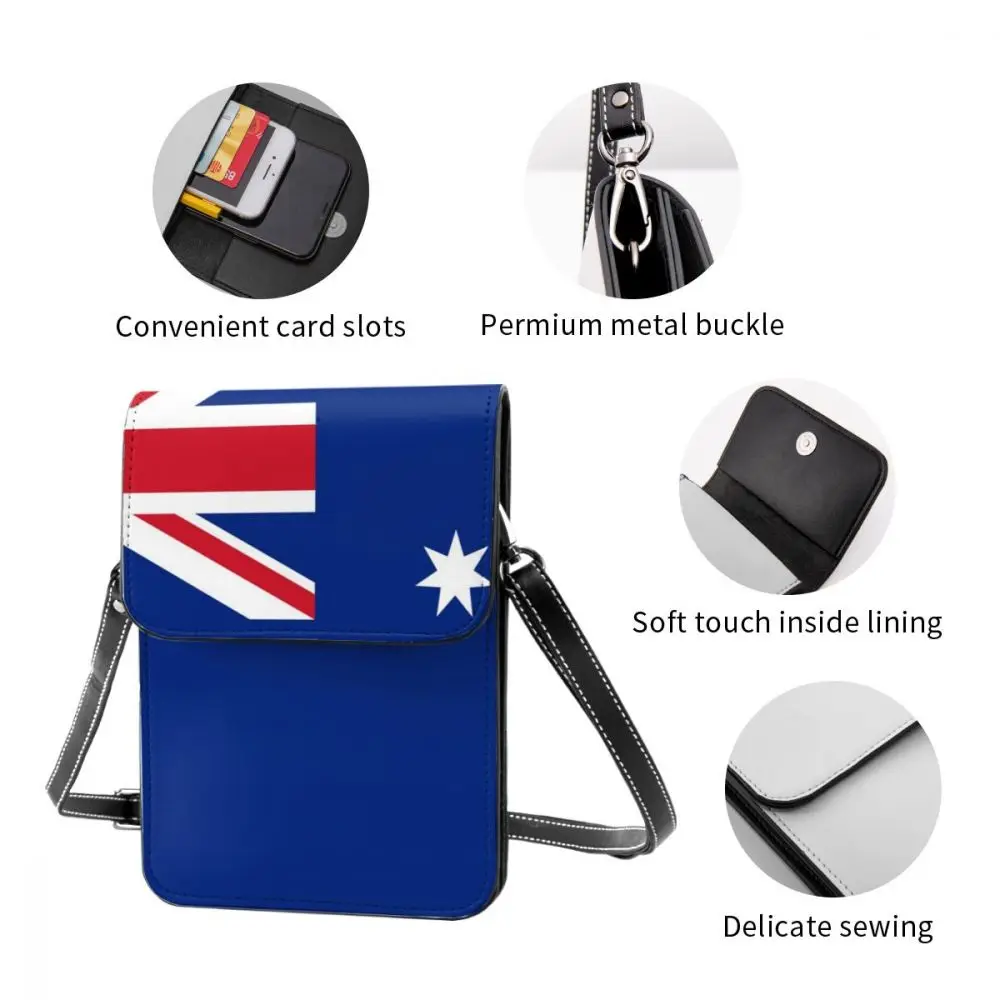 

Australian Flag Fashion Card Holder Wallet 2021 New Female Wallets Women Zipper Strap Coin Purse