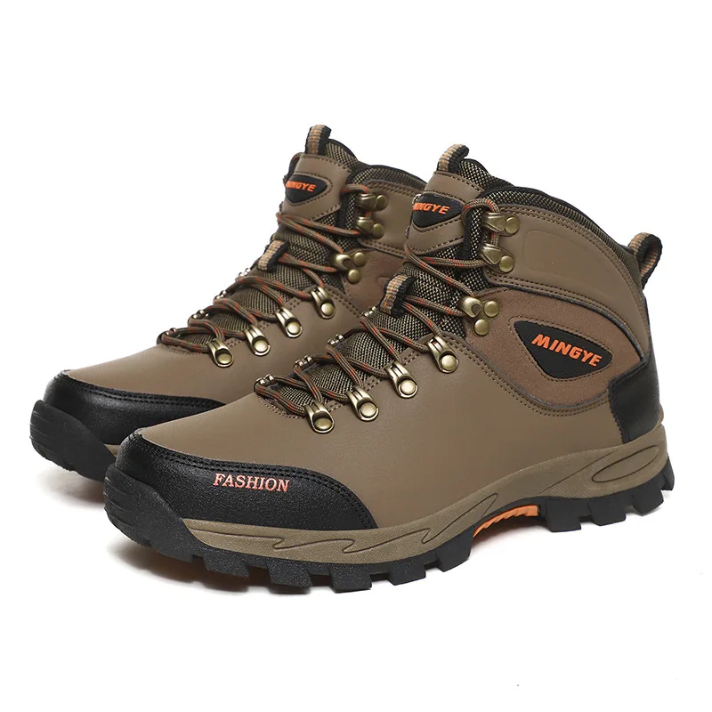 

2021 Men Wark Boots Outdoor Large Size 39-47 Keep Warm Male Shoes High Top Men Hiking Shoes Sapato Masculino Retro Zapatillas