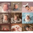 Реквизит для фотосъемки новорожденных детские Мультяшные мохеровые тканые аксессуары для фотосъемки младенцев