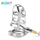 404550 мм кольцо верности для пениса замок-клетка металлические секс-игрушки для мужчин пенис мужской продукт устройство бондаж для игр для взрослых наборы эротическая машина