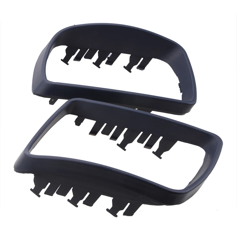 fit for bmw e53 x5 2000 2006 wing side mirror cover with frame matte black rearview mirror caps car accessories replacement free global shipping