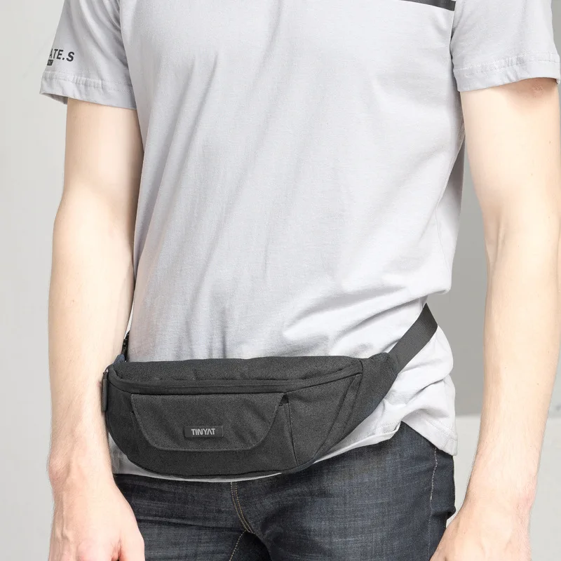 

TINYAT Heuptas Fanny Pack Banane Sac Chest Bag Waist Bag Saszetka Na Biodra Men's Purse Male Belt Bag Banana Men Belt Bum Bags