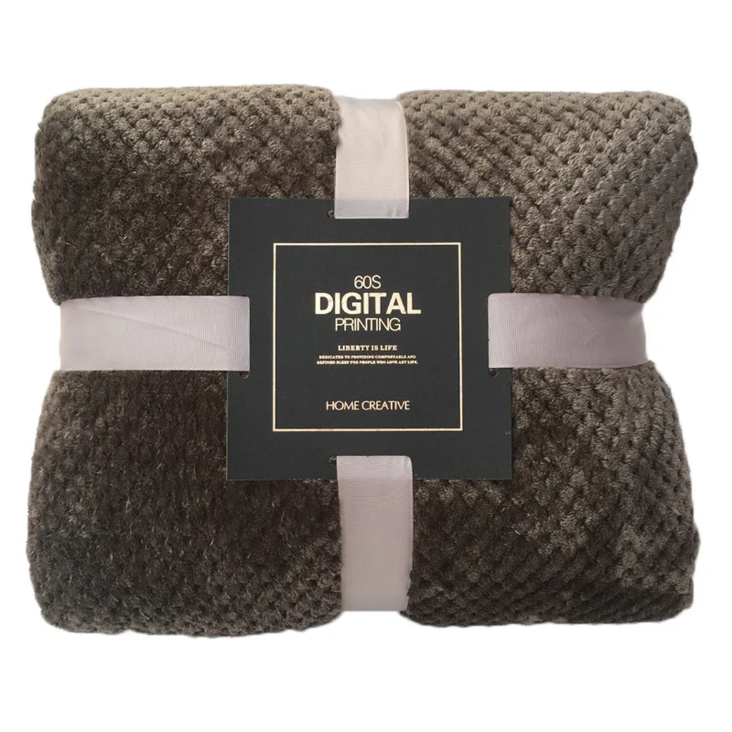 Постельное белье Фланелевое флисовое покрывало мягкое одеяло однотонное