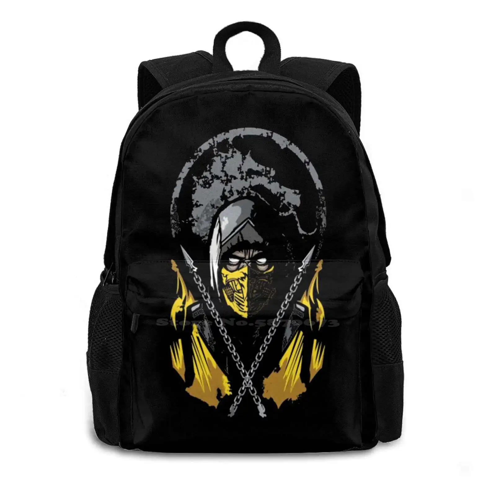 Рюкзак для ноутбука Mortal Kombat-Scorpion модная вместительная сумка путешествий