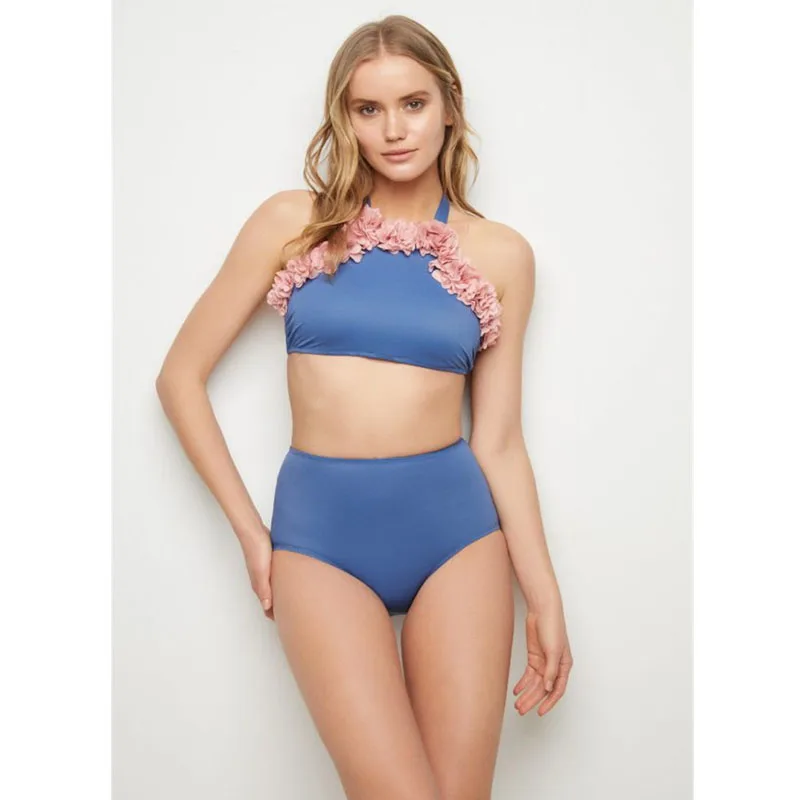 Купальные костюмы для мамы и дочки купальник с цветочным рисунком