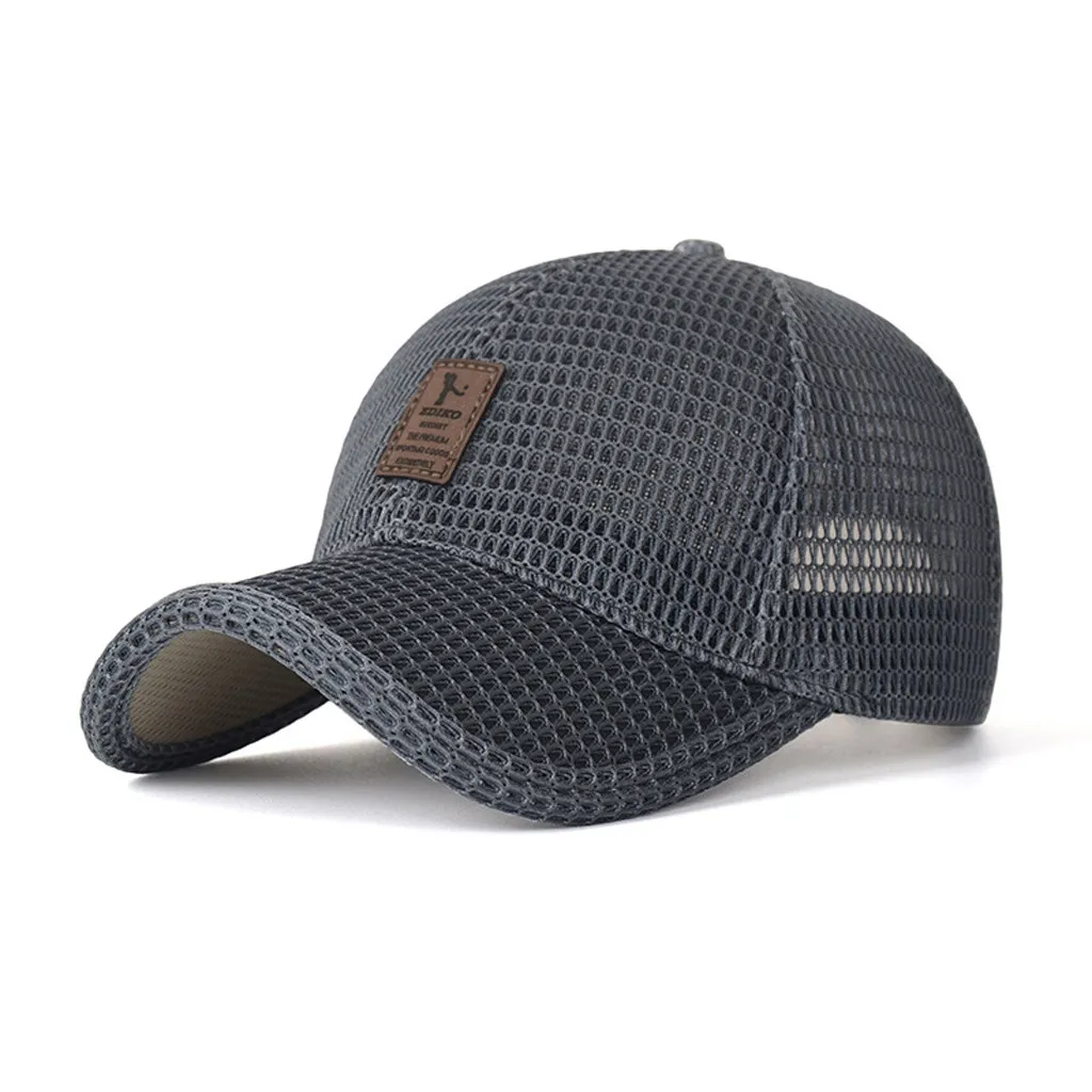 

Summer Hat Men's Fashion Solid Breathable Outdoor Sun Protection Hat Wild Baseball Cap Snapback Cap Casquette Homme