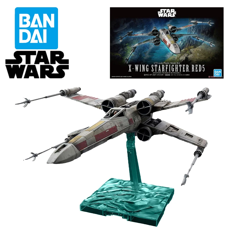 

Bandai Star Wars The Rise of Skywalker X-Wing Starfighter Red5 1/72 Assembly Pvc Anime Action Figures Assembling Model Toys Gift