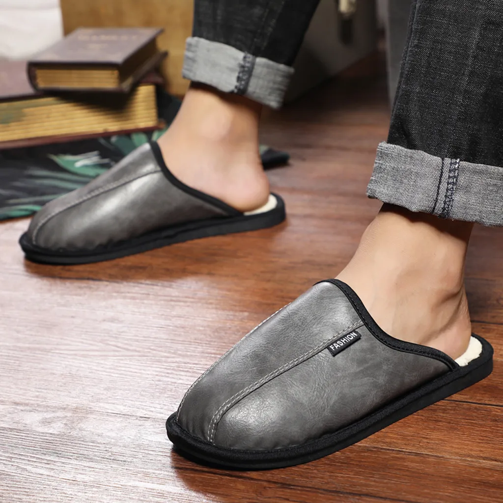 SAGACE мужские и женские домашние тапочки теплая обувь на платформе хлопковые