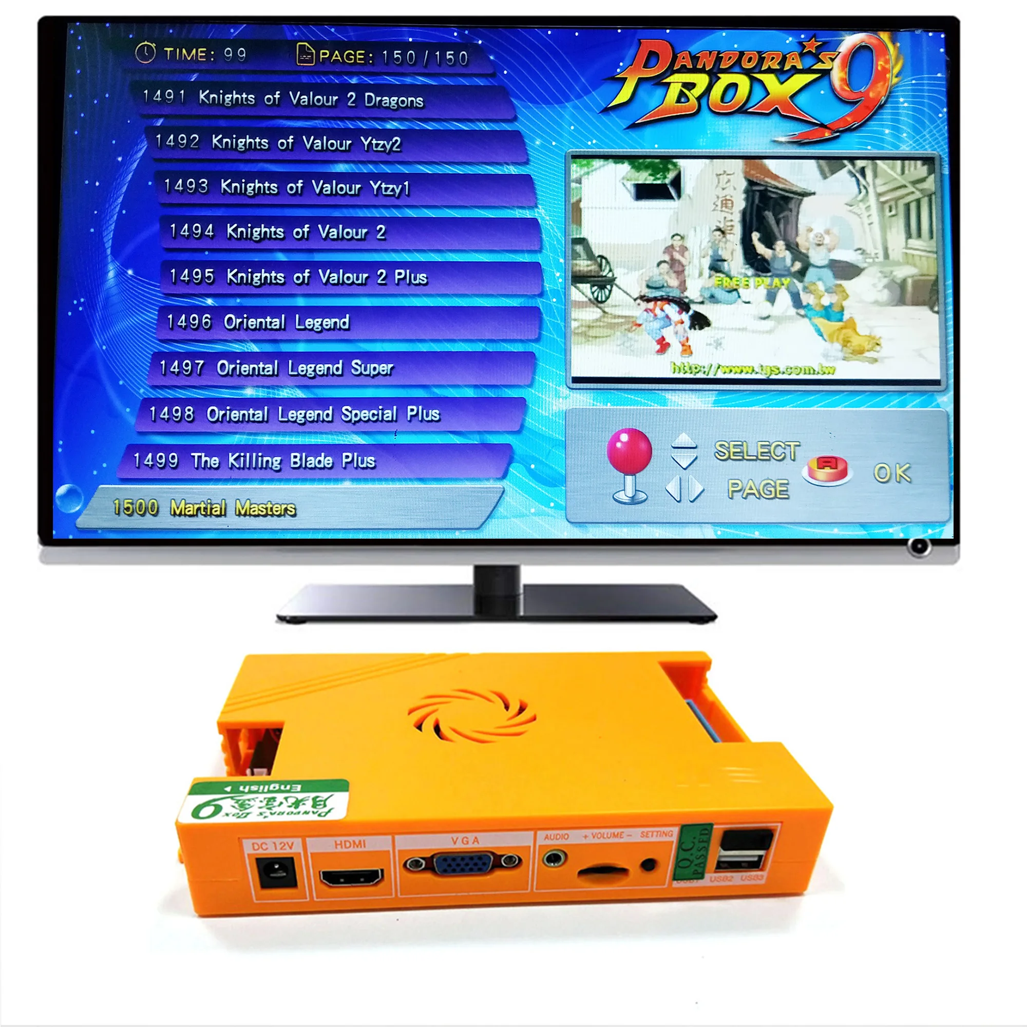 Pandora box 9 1500 В 1 семейная аркадная игровая материнская плата мульти Игровая плата HDMI VGA usb джойстик для ПК ТВ ps3 pandora box 9